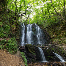 Landscape of Koleshino waterfalls cascade in Belasica Mountain, Novo Selo, Republic of Macedonia