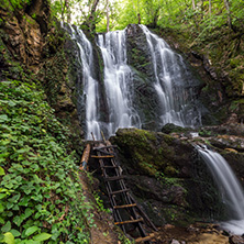 Landscape of Koleshino waterfalls cascade in Belasica Mountain, Novo Selo, Republic of Macedonia