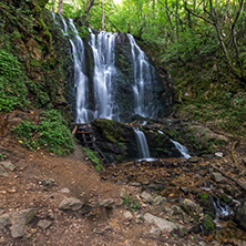 Landscape of Koleshino waterfalls cascade in Belasica Mountain, Novo Selo, Republic of Macedonia