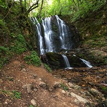 Landscape of Koleshino waterfalls cascade in Belasica Mountain, Novo Selo, Republic of Macedonia