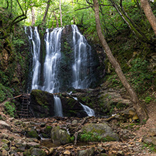 Landscape of Koleshino waterfalls cascade in Belasica Mountain, Novo Selo, Republic of Macedonia