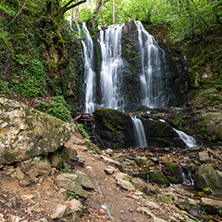 Landscape of Koleshino waterfalls cascade in Belasica Mountain, Novo Selo, Republic of Macedonia