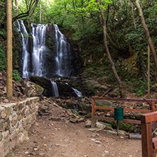 Landscape of Koleshino waterfalls cascade in Belasica Mountain, Novo Selo, Republic of Macedonia