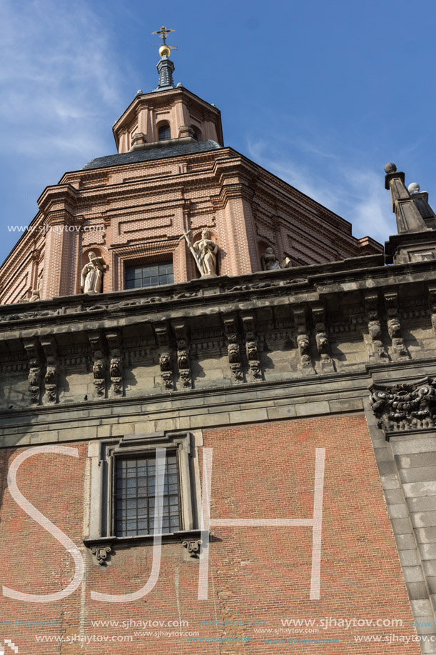 MADRID, SPAIN - JANUARY 23, 2018:  Amazing view of St. Andrew Church in City of Madrid, Spain