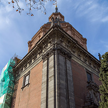 MADRID, SPAIN - JANUARY 23, 2018:  Amazing view of St. Andrew Church in City of Madrid, Spain