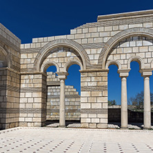 Ruins of The Great Basilica near The capital city of the First  Bulgarian Empire Pliska, Bulgaria