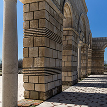 Ruins of The Great Basilica near The capital city of the First  Bulgarian Empire Pliska, Bulgaria