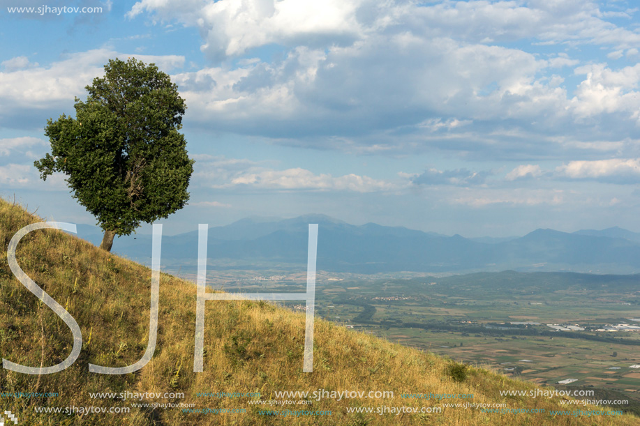 Sunset Landscape of Ograzhden Mountain, Blagoevgrad Region, Bulgaria