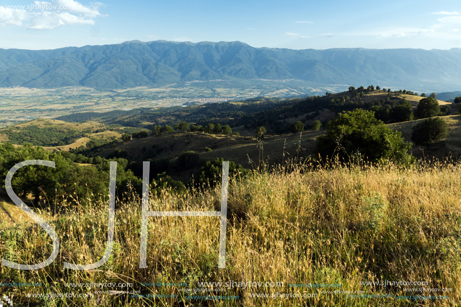 Sunset Landscape of Ograzhden Mountain, Blagoevgrad Region, Bulgaria