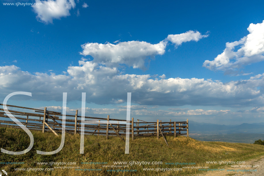 Sunset Landscape of Ograzhden Mountain, Blagoevgrad Region, Bulgaria
