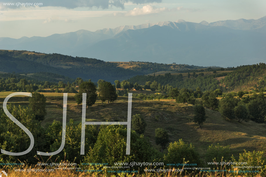 Sunset Landscape of Ograzhden Mountain, Blagoevgrad Region, Bulgaria
