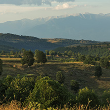 Sunset Landscape of Ograzhden Mountain, Blagoevgrad Region, Bulgaria