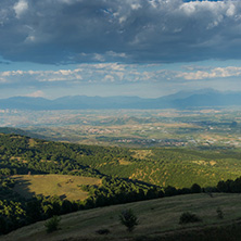 Sunset Landscape of Ograzhden Mountain, Blagoevgrad Region, Bulgaria