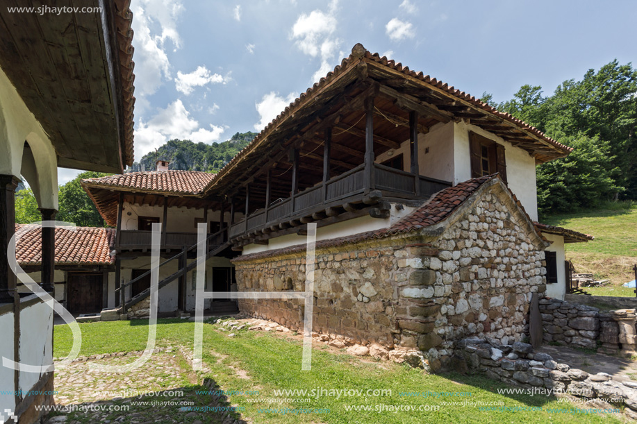 Panoramic view of medieval Poganovo Monastery of St. John  theologian, Serbia