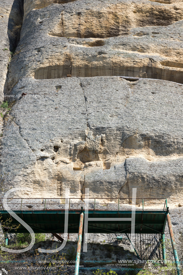 Medieval rock relief Madara Rider from the period of First Bulgarian Empire, UNESCO World Heritage List,  Shumen Region, Bulgaria