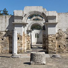 Ruins of Round (Golden) Church  of St. John near The capital city of the First Bulgarian Empire Great Preslav (Veliki Preslav), Bulgaria