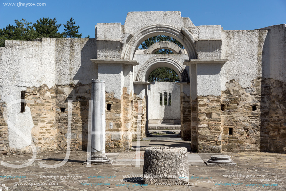 Ruins of Round (Golden) Church  of St. John near The capital city of the First Bulgarian Empire Great Preslav (Veliki Preslav), Bulgaria