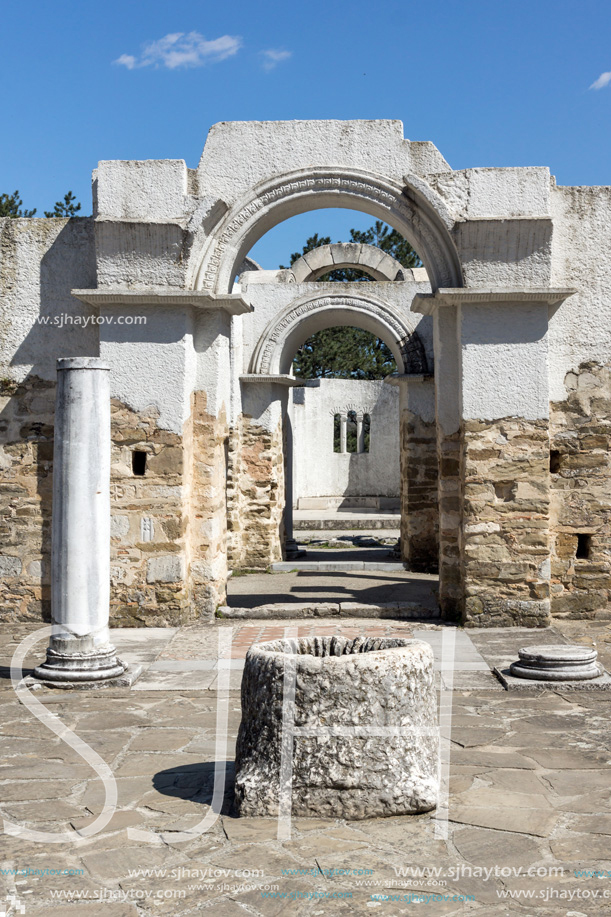 Ruins of Round (Golden) Church  of St. John near The capital city of the First Bulgarian Empire Great Preslav (Veliki Preslav), Bulgaria