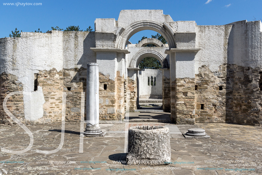 Ruins of Round (Golden) Church  of St. John near The capital city of the First Bulgarian Empire Great Preslav (Veliki Preslav), Bulgaria
