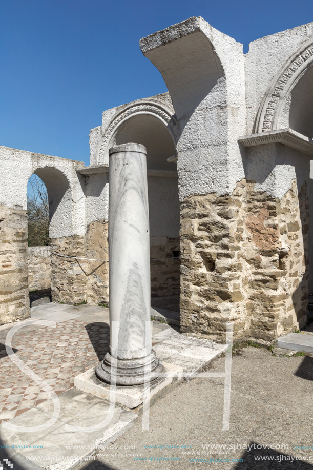 Ruins of Round (Golden) Church  of St. John near The capital city of the First Bulgarian Empire Great Preslav (Veliki Preslav), Bulgaria