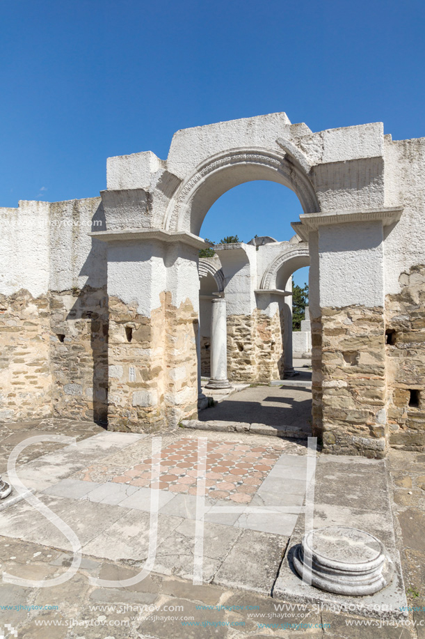 Ruins of Round (Golden) Church  of St. John near The capital city of the First Bulgarian Empire Great Preslav (Veliki Preslav), Bulgaria