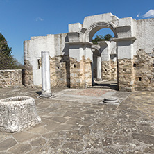Ruins of Round (Golden) Church  of St. John near The capital city of the First Bulgarian Empire Great Preslav (Veliki Preslav), Bulgaria