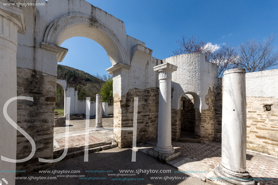 Ruins of Round (Golden) Church  of St. John near The capital city of the First Bulgarian Empire Great Preslav (Veliki Preslav), Bulgaria