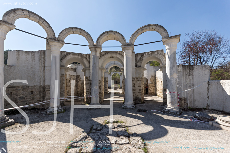 Ruins of Round (Golden) Church  of St. John near The capital city of the First Bulgarian Empire Great Preslav (Veliki Preslav), Bulgaria