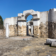 Ruins of Round (Golden) Church  of St. John near The capital city of the First Bulgarian Empire Great Preslav (Veliki Preslav), Bulgaria