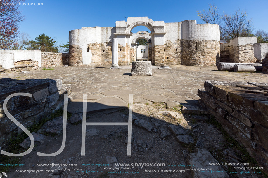 Ruins of Round (Golden) Church  of St. John near The capital city of the First Bulgarian Empire Great Preslav (Veliki Preslav), Bulgaria