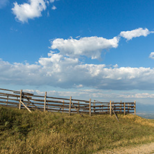 Sunset Landscape of Ograzhden Mountain and Petrich Valley, Blagoevgrad Region, Bulgaria