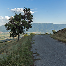 Sunset Landscape of Ograzhden Mountain and Petrich Valley, Blagoevgrad Region, Bulgaria