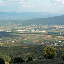 Sunset Landscape of Ograzhden Mountain and Petrich Valley, Blagoevgrad Region, Bulgaria