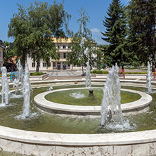 GODECH, BULGARIA - JULY 14, 2014: The center of town of Godech, Sofia Region, Bulgaria
