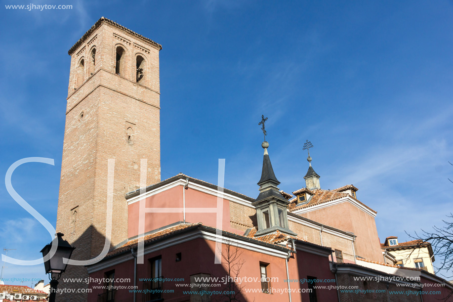 Amazing view of San Pedro el Real church in City of Madrid, Spain