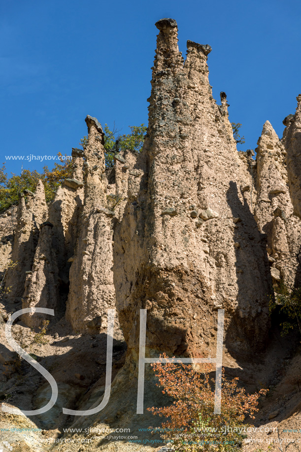 Autumn Landscape of Rock Formation Devil"s town in Radan Mountain, Serbia