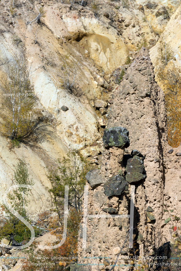 Autumn Landscape of Rock Formation Devil"s town in Radan Mountain, Serbia