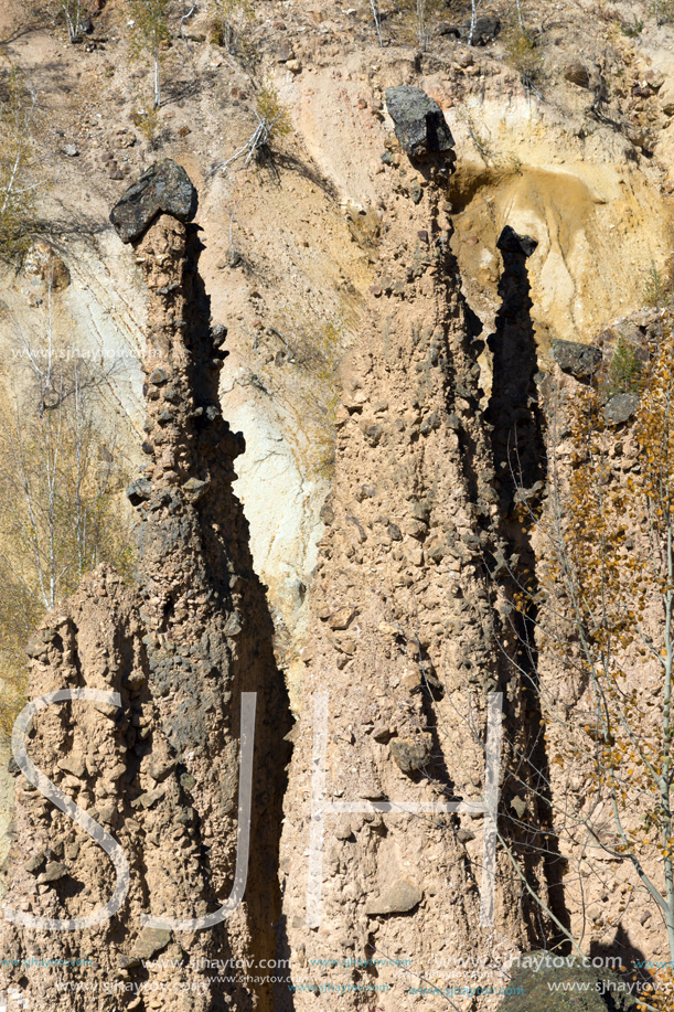 Autumn Landscape of Rock Formation Devil"s town in Radan Mountain, Serbia