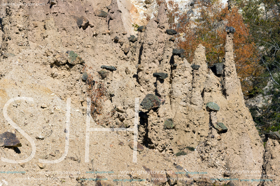 Autumn Landscape of Rock Formation Devil"s town in Radan Mountain, Serbia