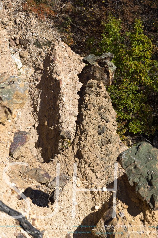 Autumn Landscape of Rock Formation Devil"s town in Radan Mountain, Serbia