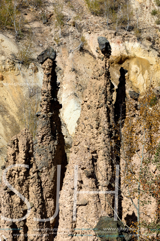 Autumn Landscape of Rock Formation Devil"s town in Radan Mountain, Serbia