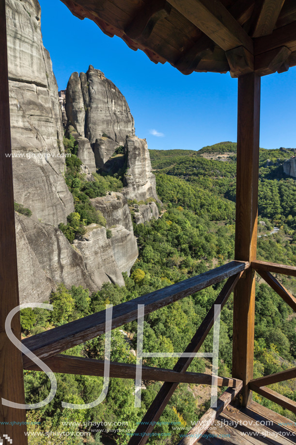 Orthodox Monastery of St. Nicholas Anapausas in Meteora, Thessaly, Greece