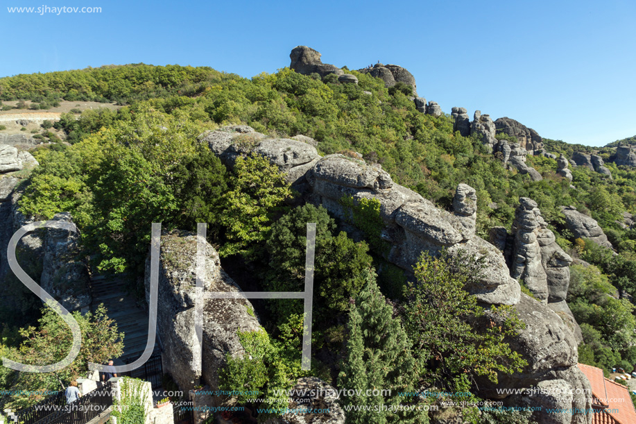 Amazing landscape of Rocks formation near Meteora, Thessaly, Greece