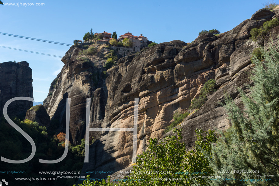 Amazing landscape of Rocks formation near Meteora, Thessaly, Greece