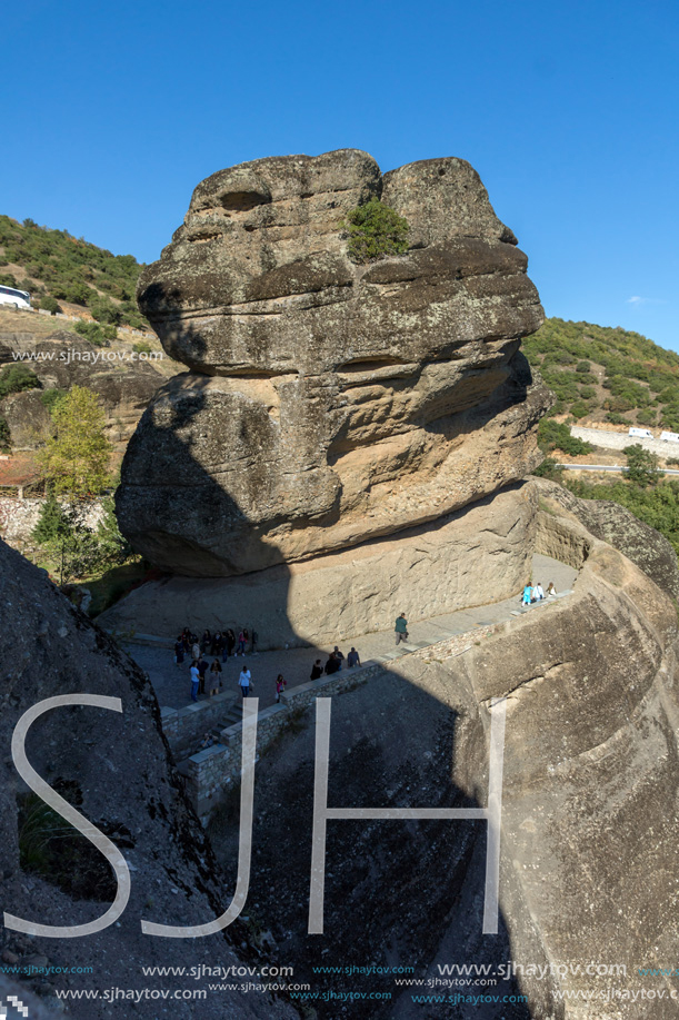 Amazing landscape of Rocks formation near Meteora, Thessaly, Greece