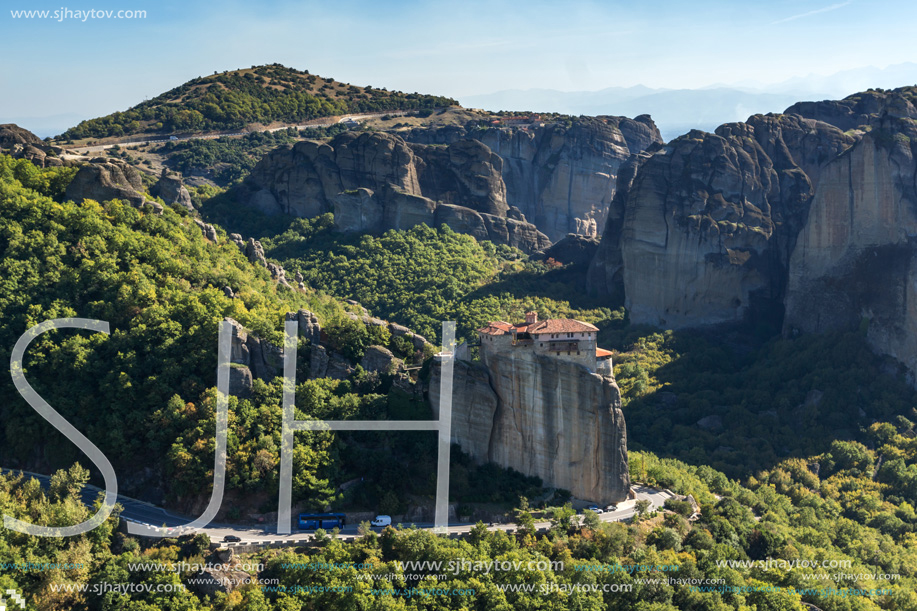 Orthodox Monastery of Rousanou in Meteora, Thessaly, Greece