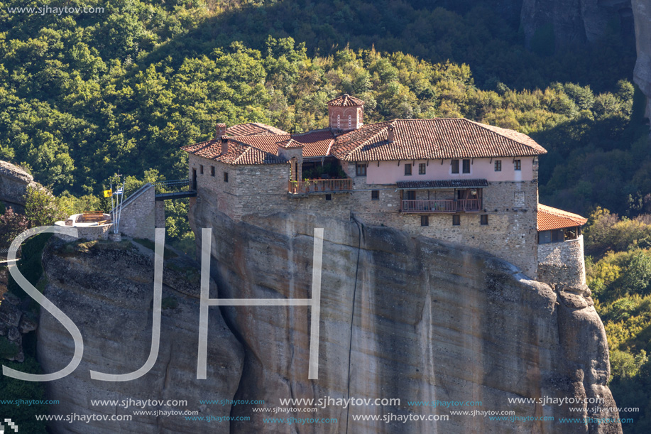 Orthodox Monastery of Rousanou in Meteora, Thessaly, Greece