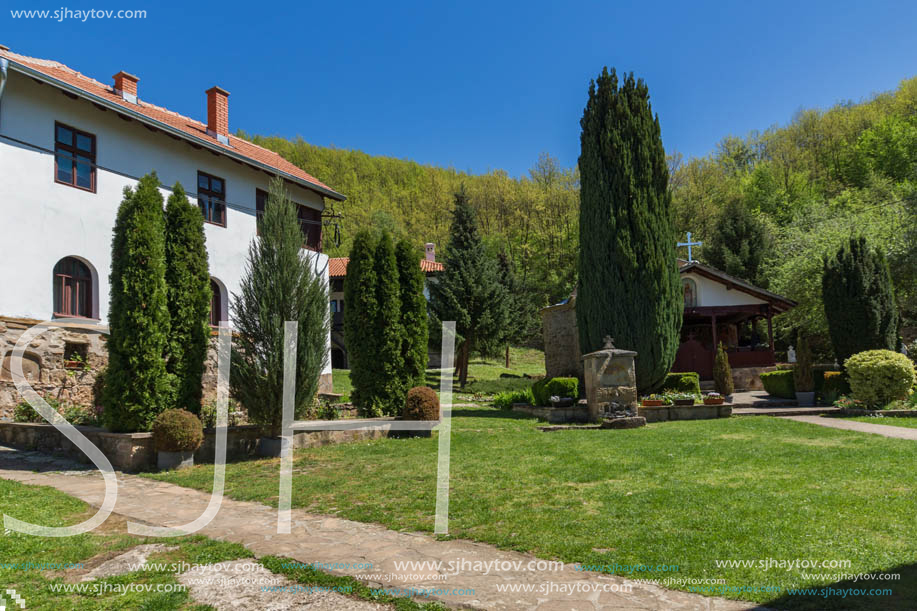 Panoramic view of Medieval Temski monastery St. George, Pirot Region, Republic of Serbia