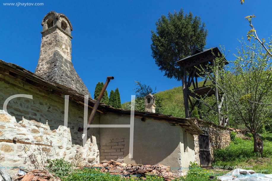 Panoramic view of Medieval Temski monastery St. George, Pirot Region, Republic of Serbia