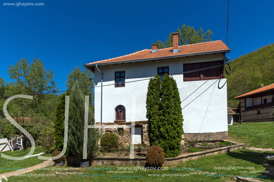 Panoramic view of Medieval Temski monastery St. George, Pirot Region, Republic of Serbia